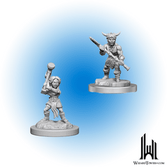 D&D Nolzur's Marvelous Miniatures: Halfling Barbarians